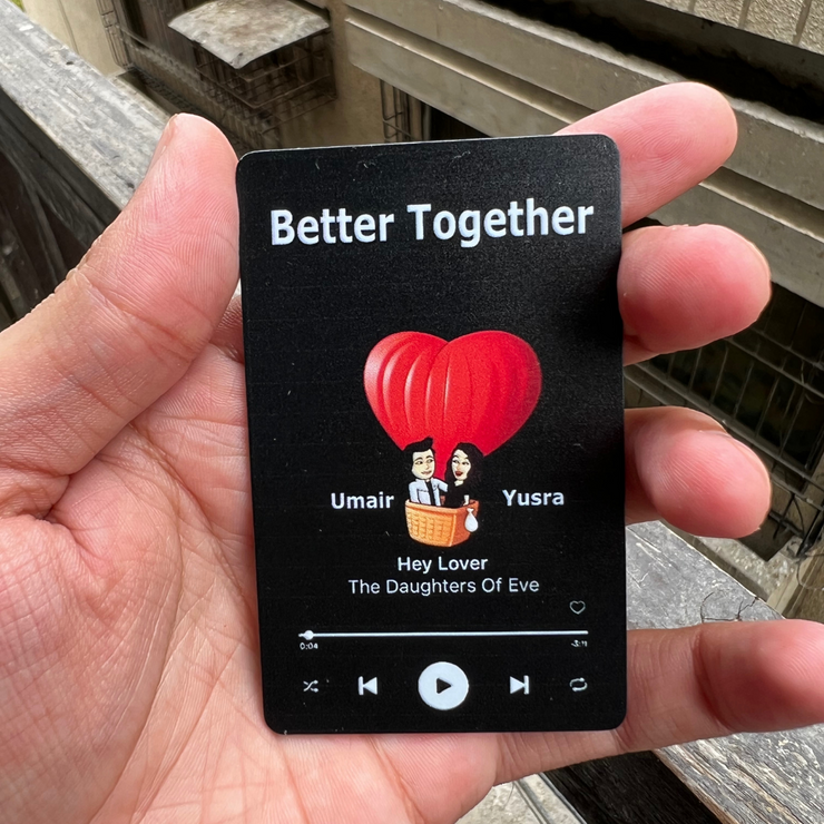 Better Together Wallet Insert Card (Black Edition)