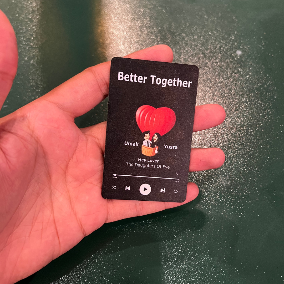 Better Together Wallet Insert Card (Black Edition)