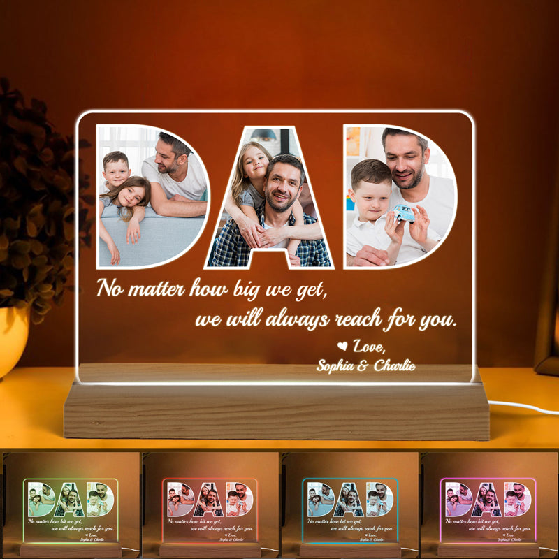 Personalised Photo Lamp For Fathers