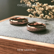 GOLD PERSONALIZED COUPLE BANDS