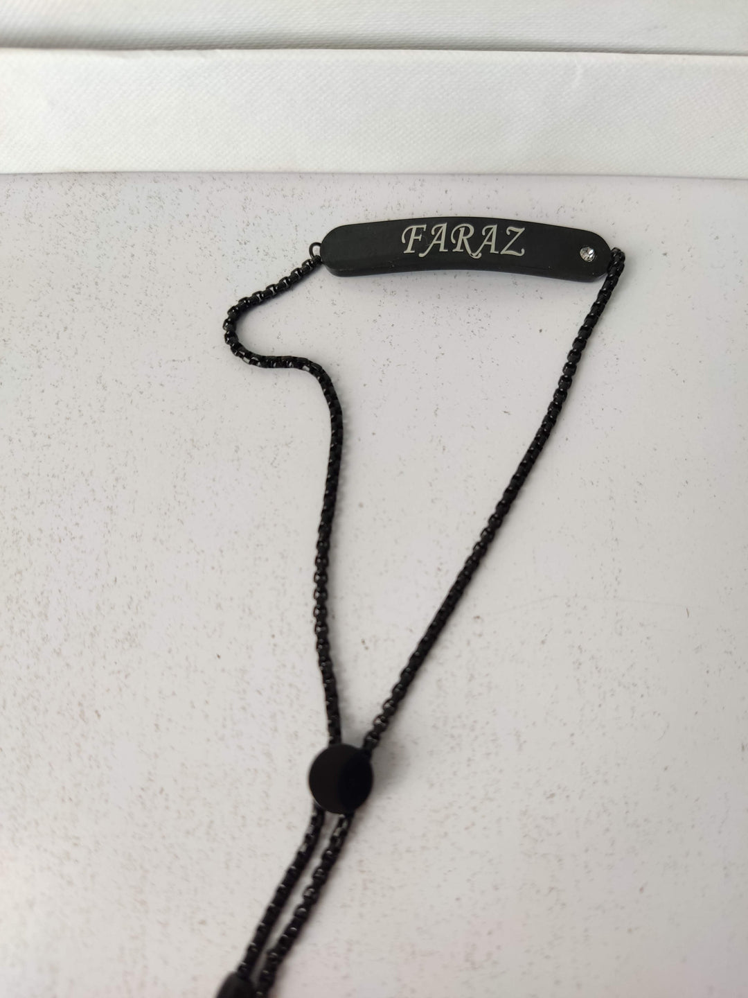 Adjustable ID Bracelet Black