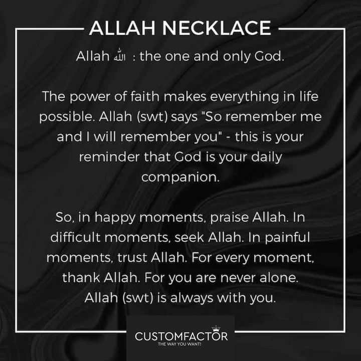 Allah Heart Necklace