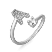 Initial Ring with Cubic Zirconia