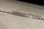 Custom ID Bracelet - Silver Plated
